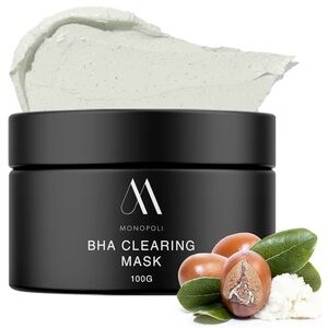 MONOPOLI Skin BHA Clay Mask 100g Pore Detox Hydrate All Skin Types Refresh